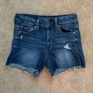 American eagle high rise shortie shorts